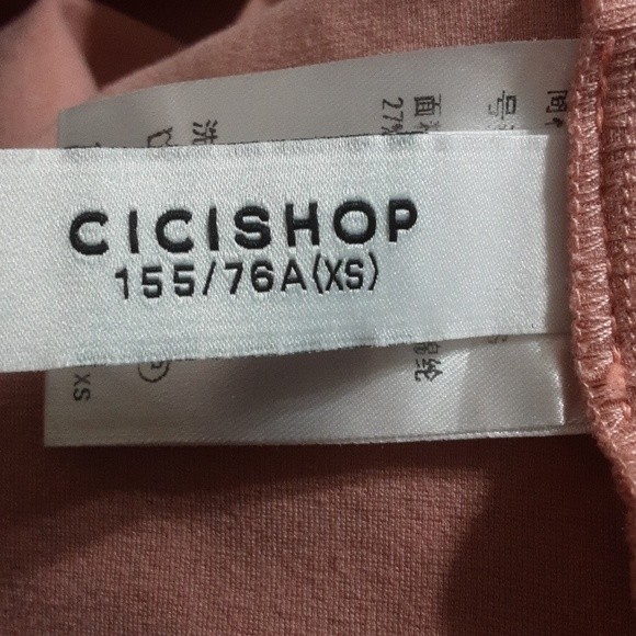 Cicishop Cropped Hoodie Sweater XS Boxy Fit Bell Sleeves Pullover Streetwear - Picture 7 of 8